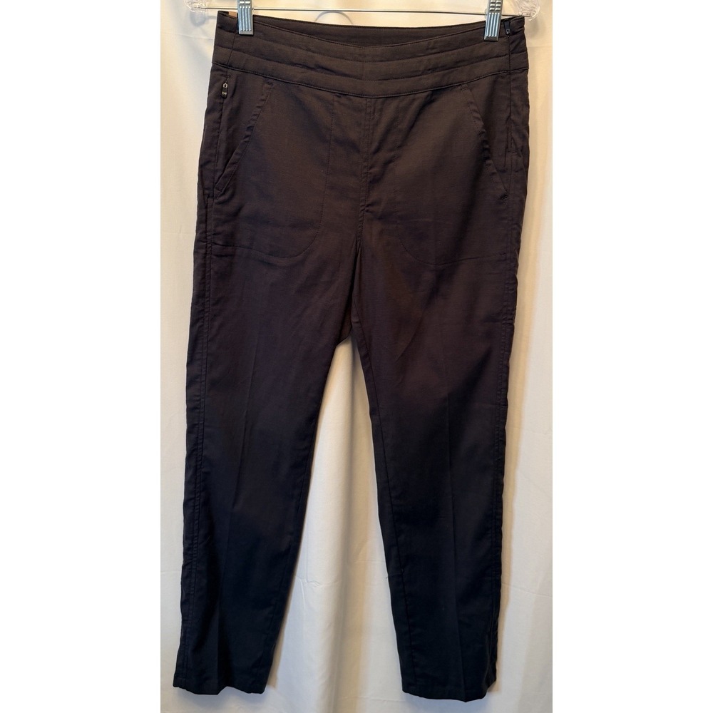 NWT QOR Women's Size 8 Performance Pants Black Side Zip 28" Inseam Casual